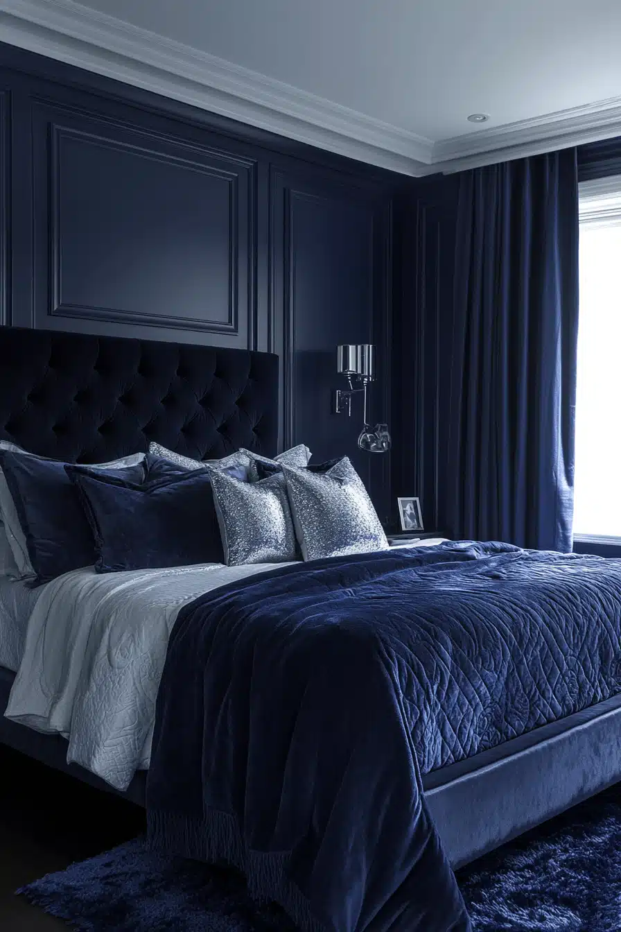moody bedroom