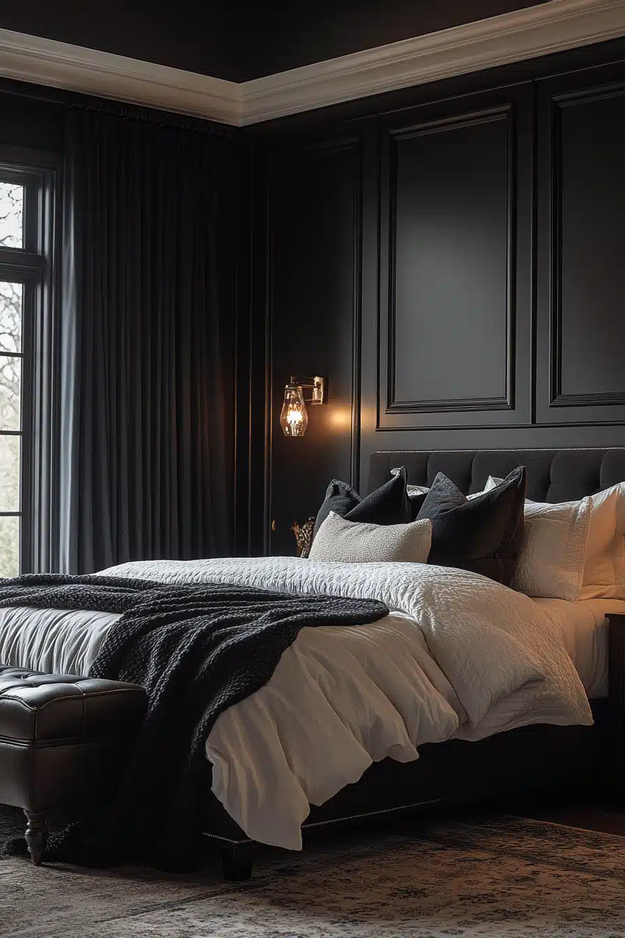 moody bedroom