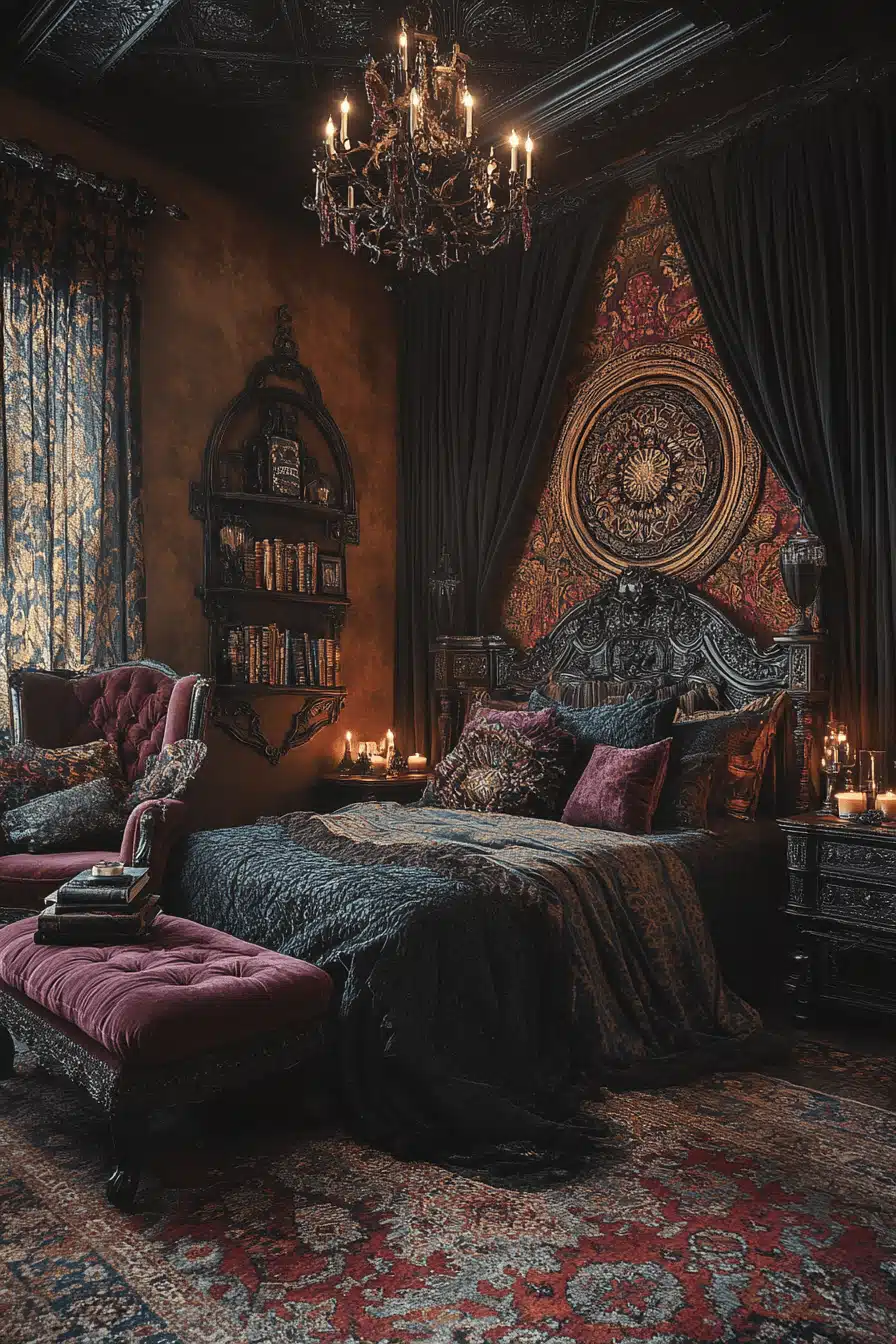 29 Boho Gothic Bedroom Ideas for a Stylish and Mystical Retreat - My ...