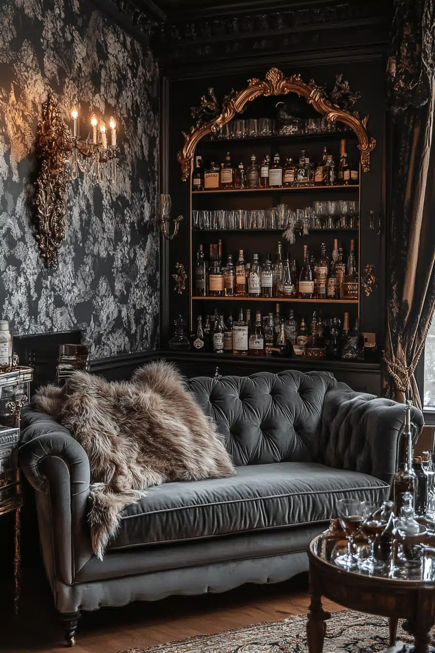 Grey couch aesthetic