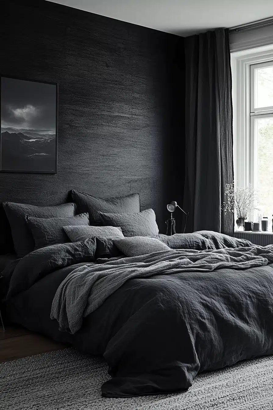 moody bedroom