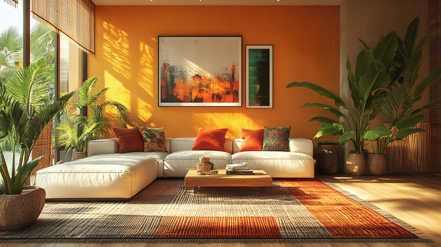 29 Boho Mid Century Modern Living Room Inspirations to Create a ...