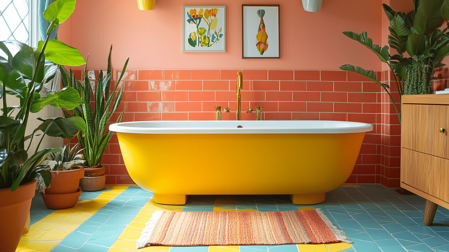 29 Retro Bathrooms Ideas to Achieve a Playful and Stylish Bathroom ...