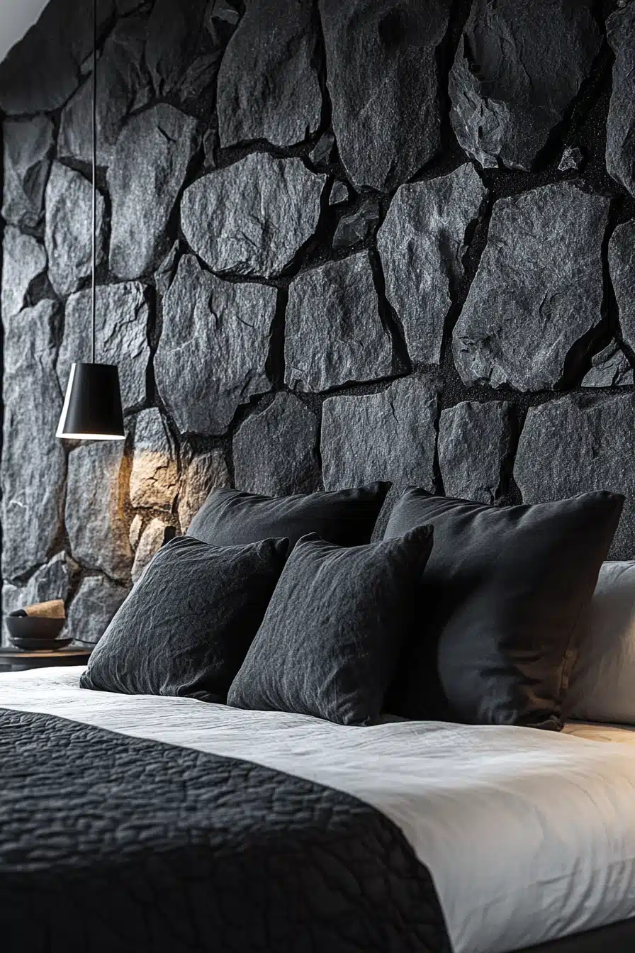 29 Stone Wall Bedroom Vibes to Cozy Up Your Nights - My Elegant Home