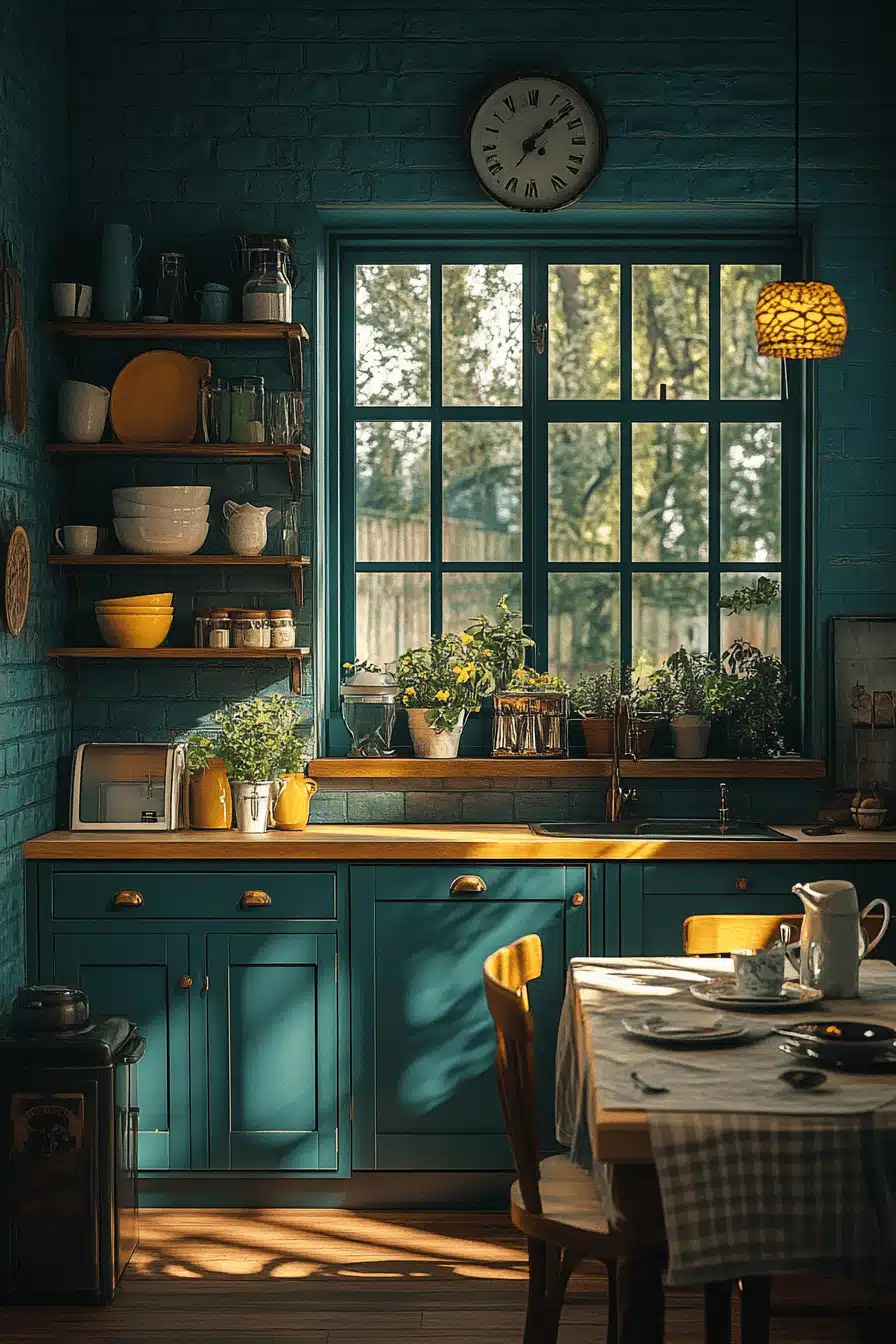 moody cottage kitchen