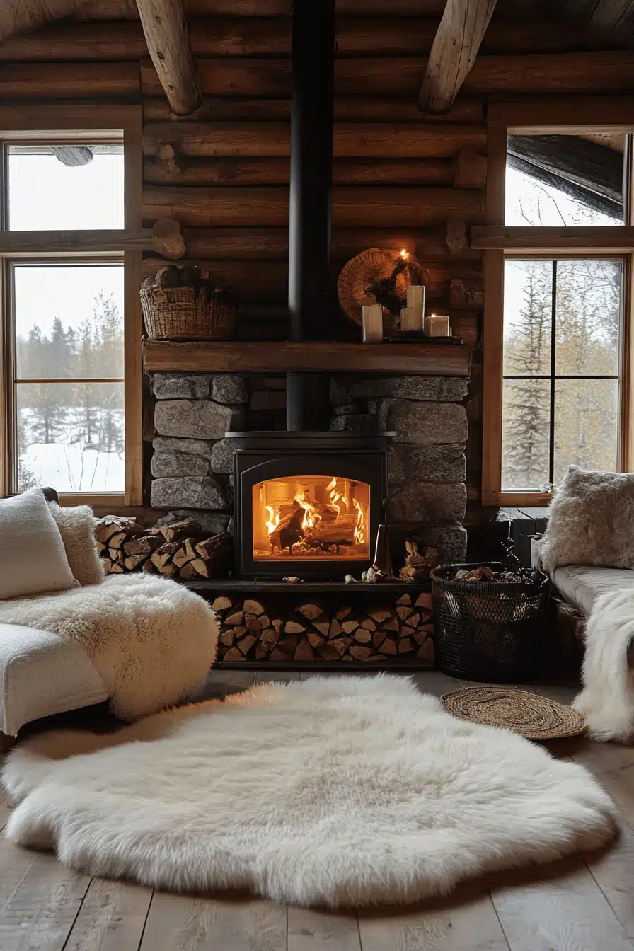 old cabin interior