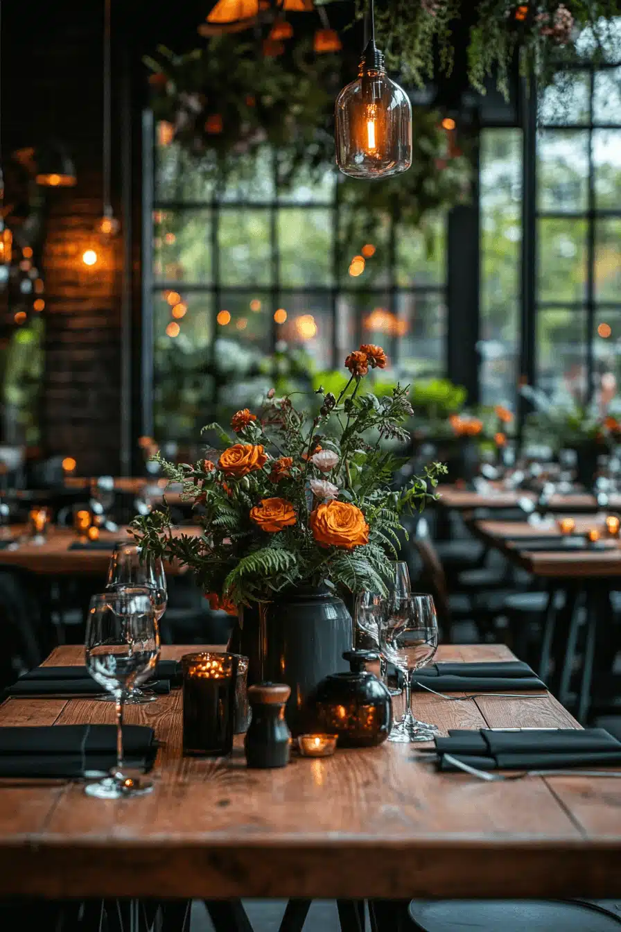 moody romantic wedding decor