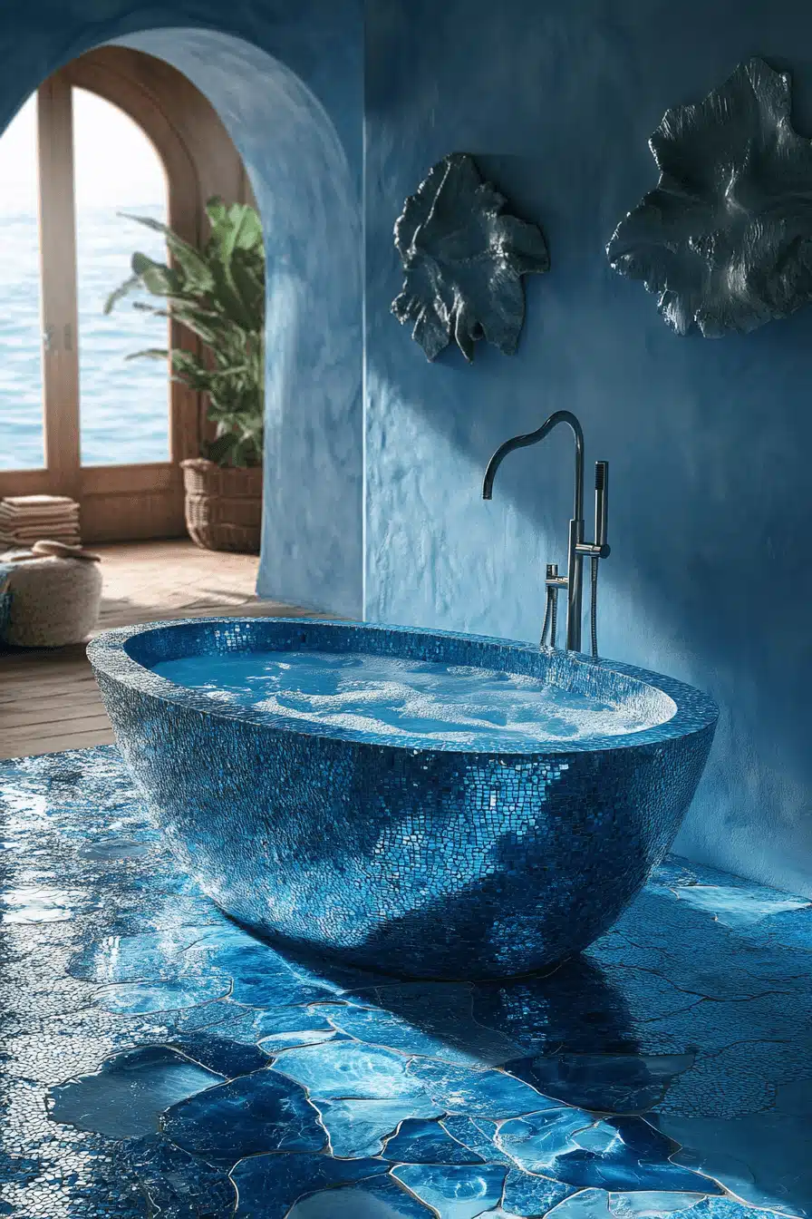 tropical bathroom