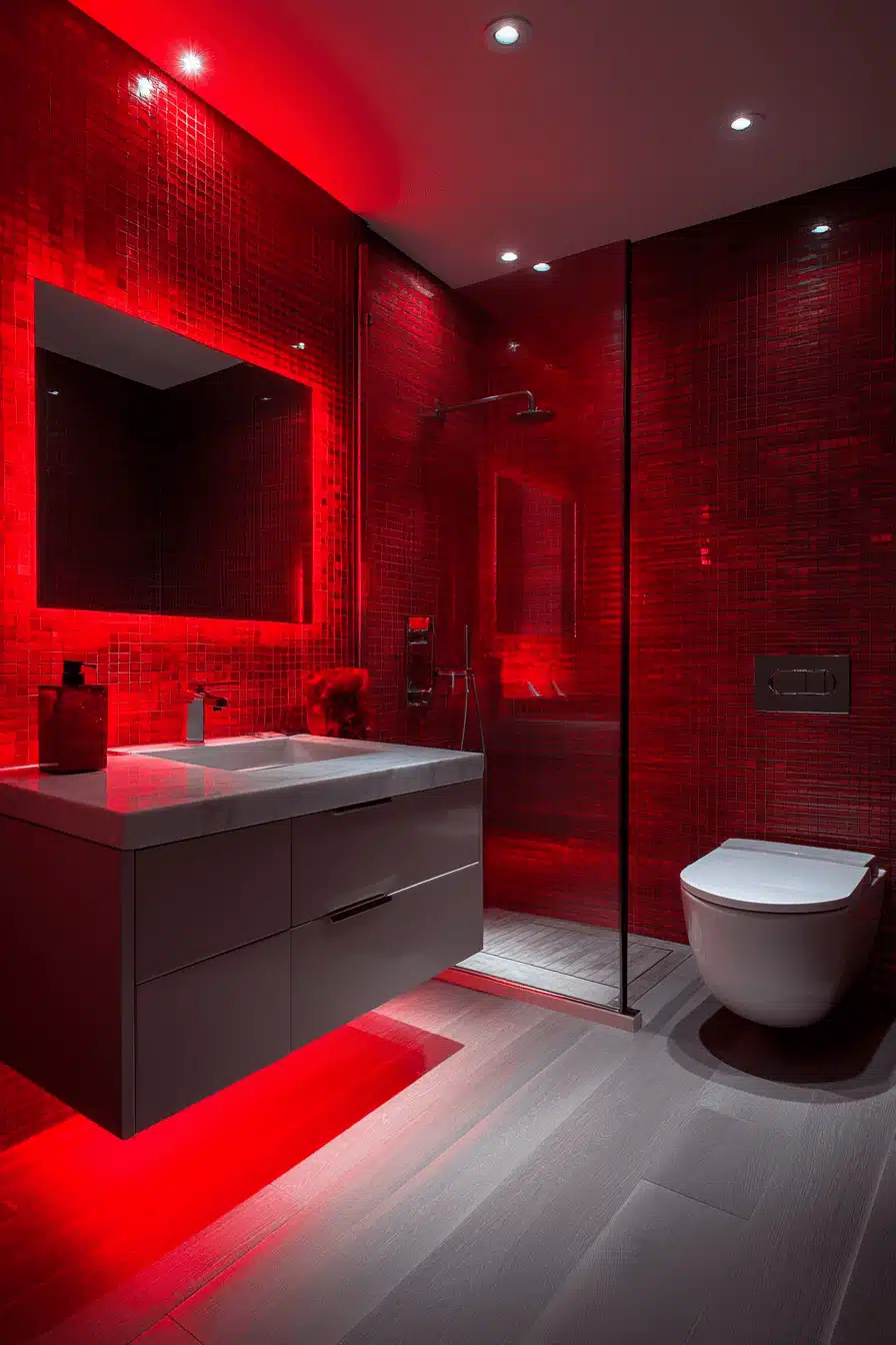 moody bathroom