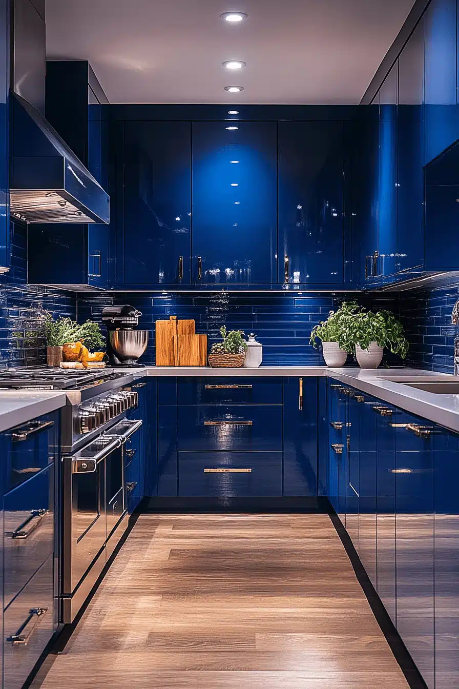 moody kitchen cabinets
