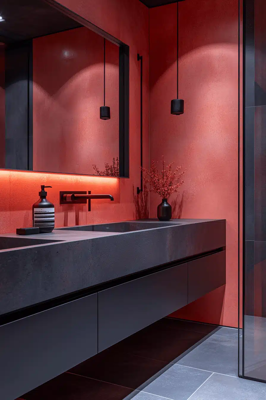 moody bathroom