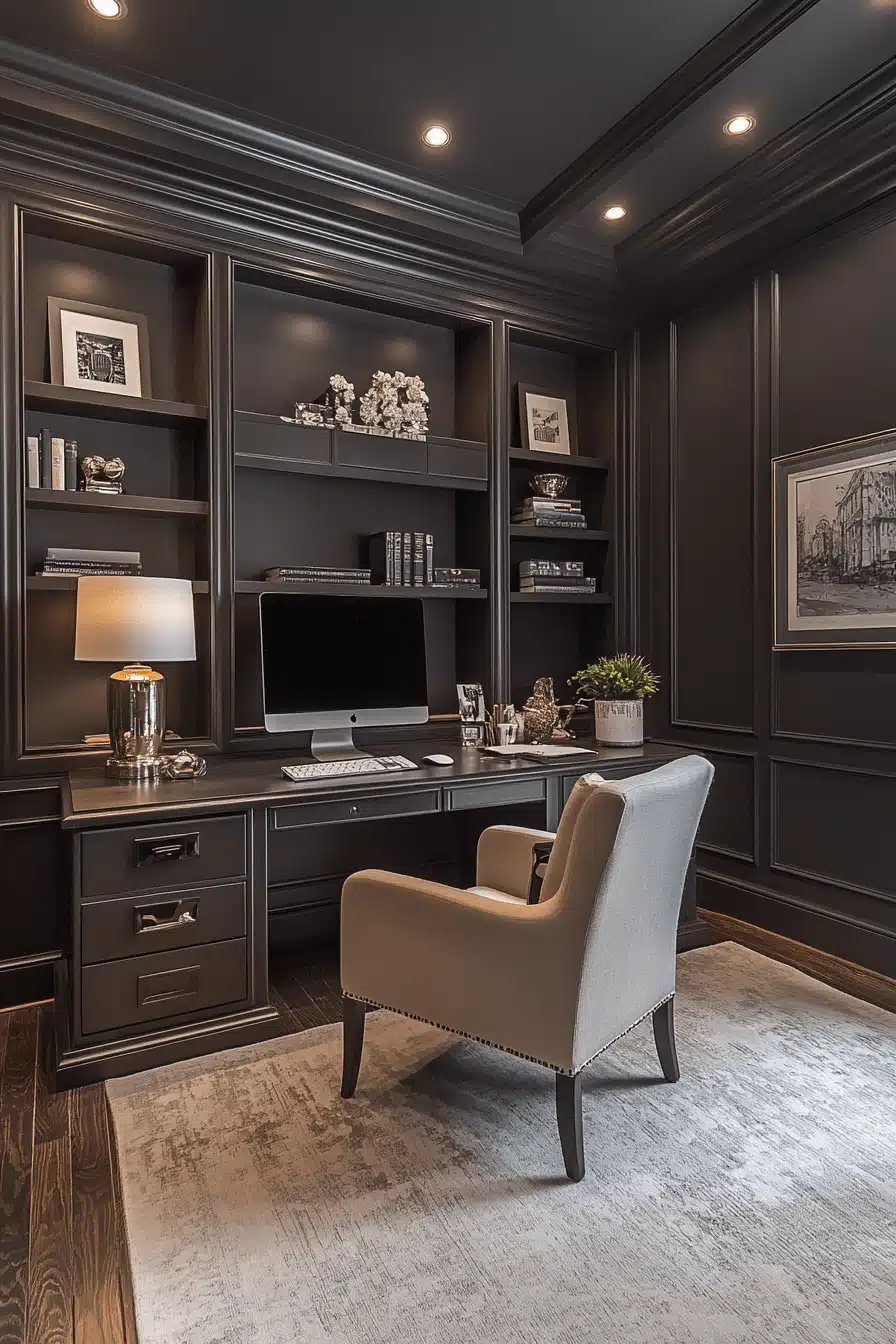 29 Moody Office Ideas to Create a Stylish and Productive Workspace - My ...