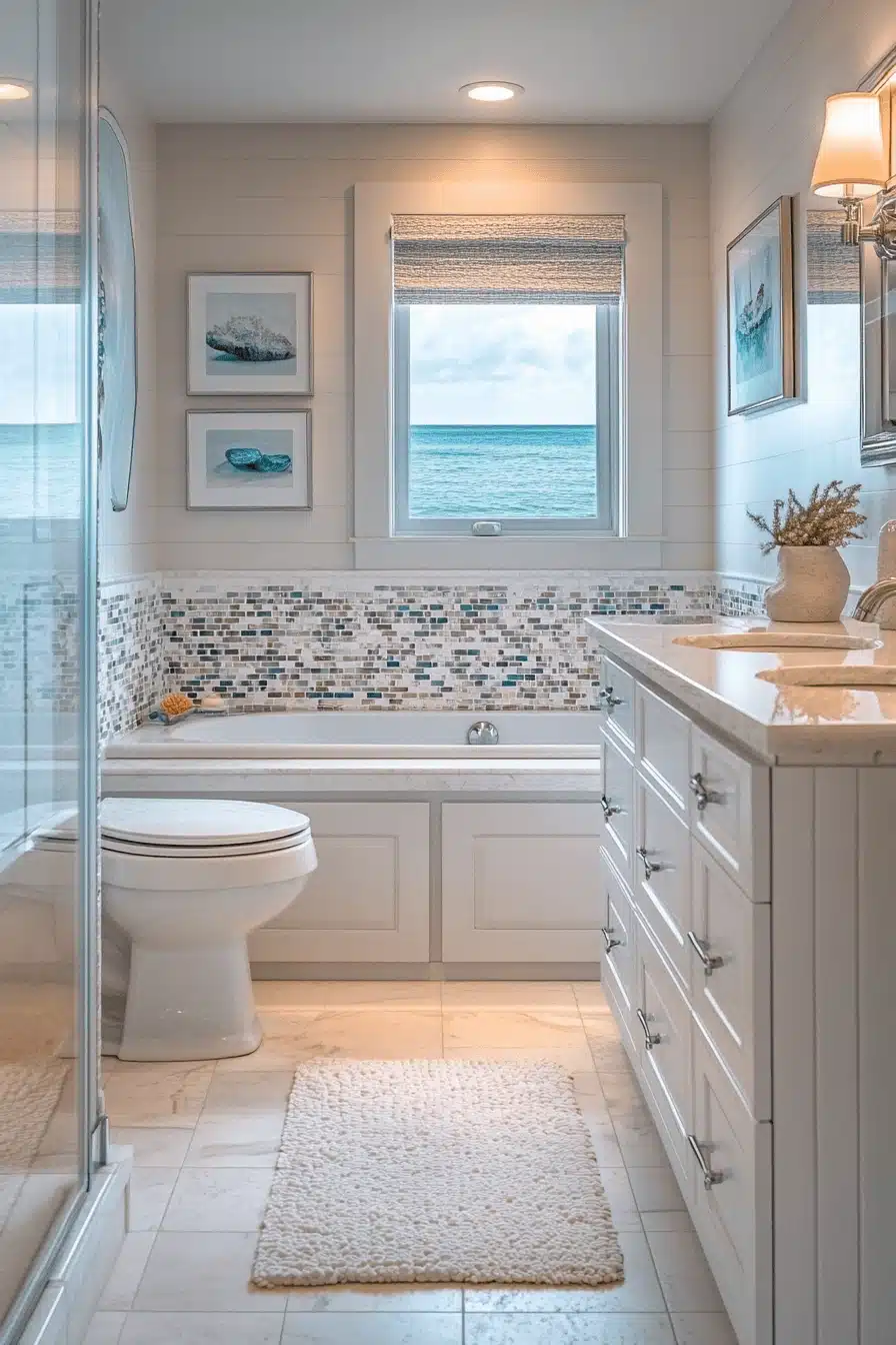 29 Coastal Cottage Bathroom Vibes to Calm Your Soul - My Elegant Home