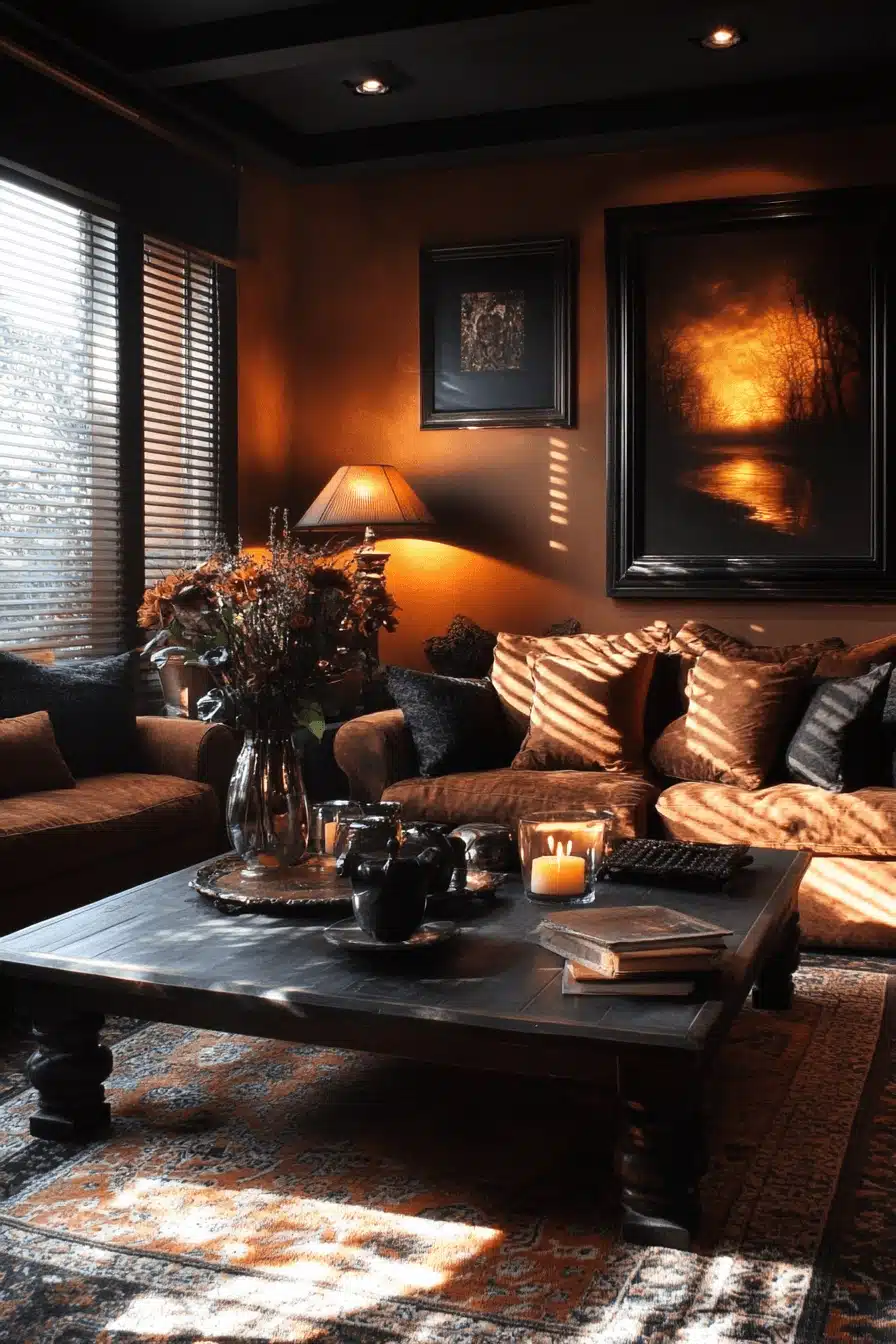 brown living room decorating ideas