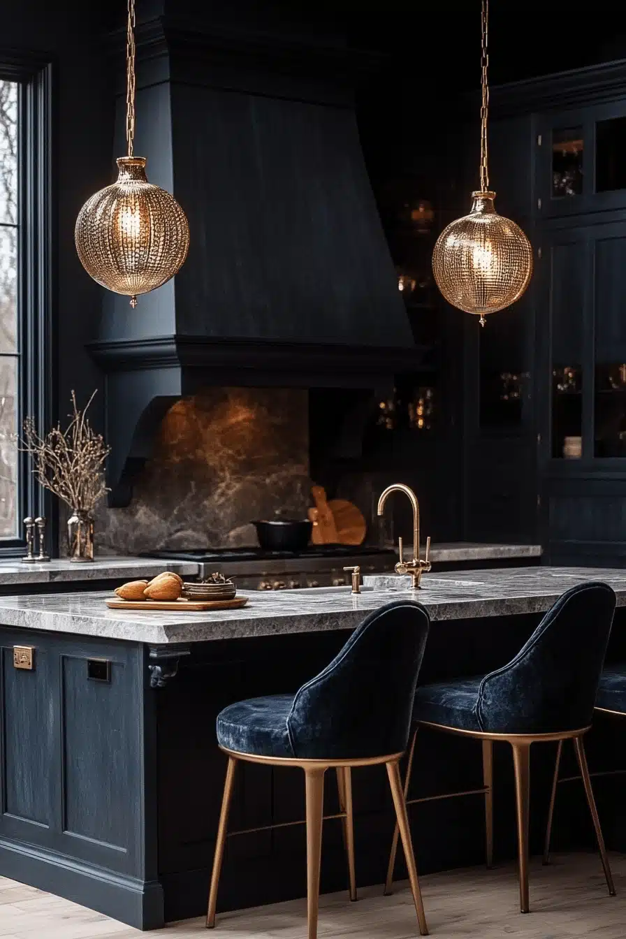 moody cottage kitchen