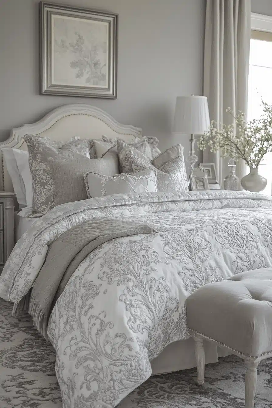 neoclassical bedroom