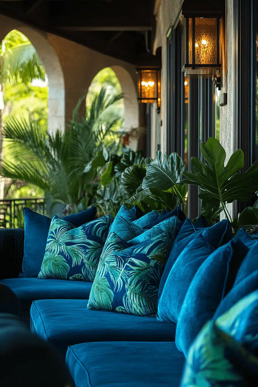 tropical living room