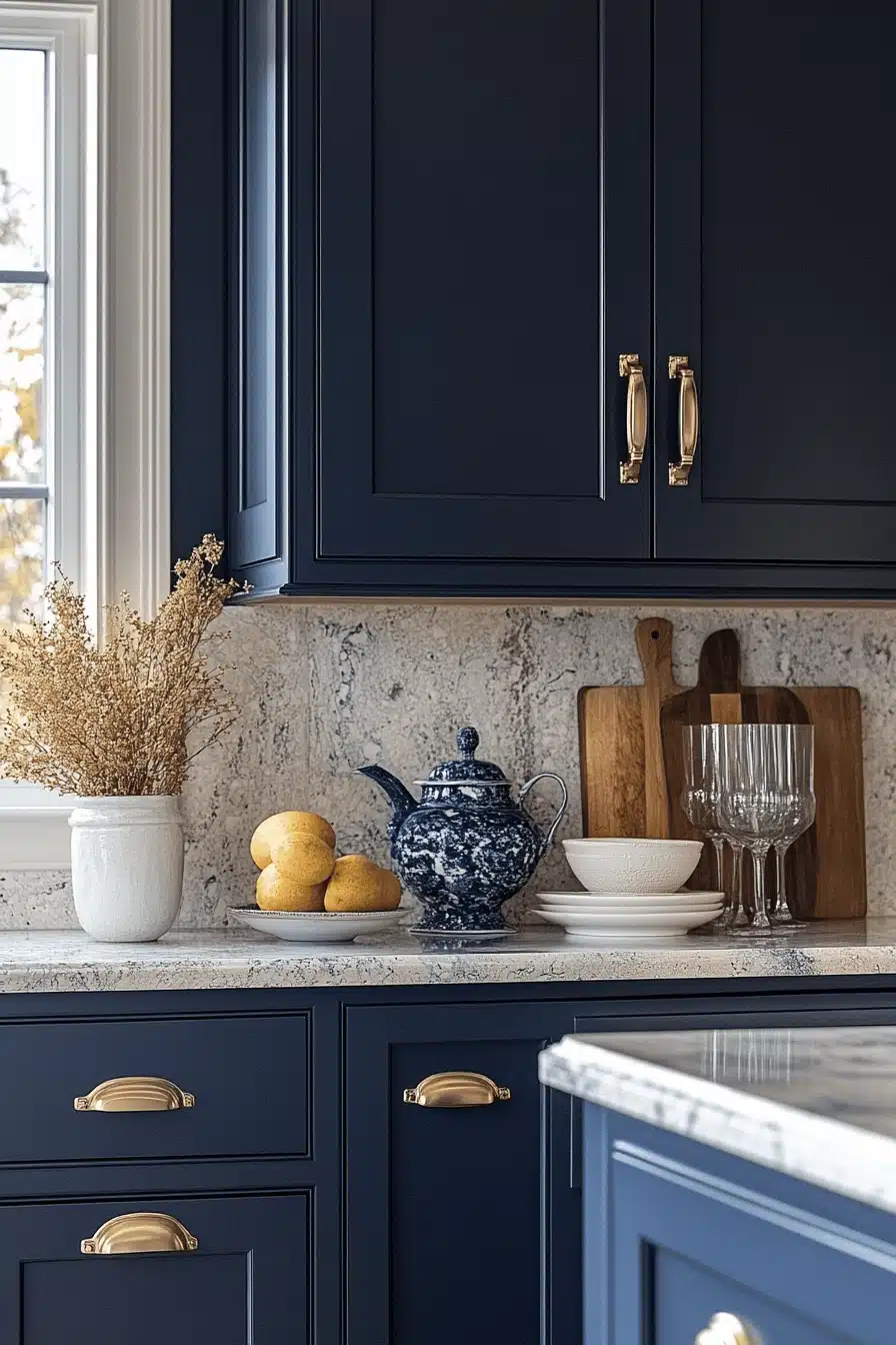 moody kitchen cabinets