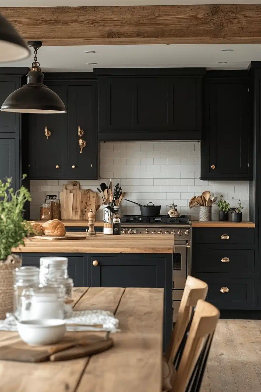 moody farmhouse kitchen
