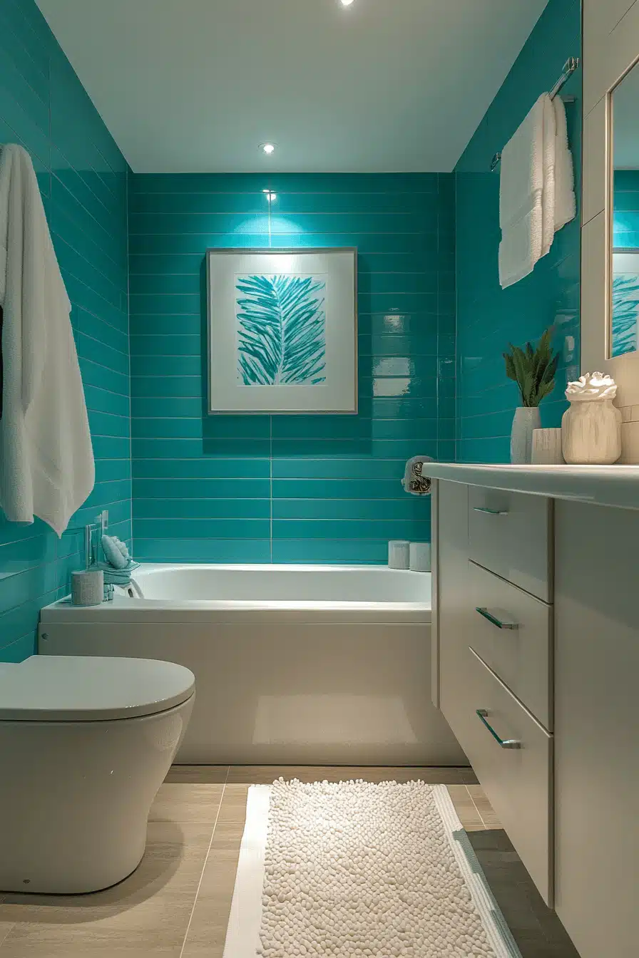 tropical bathroom