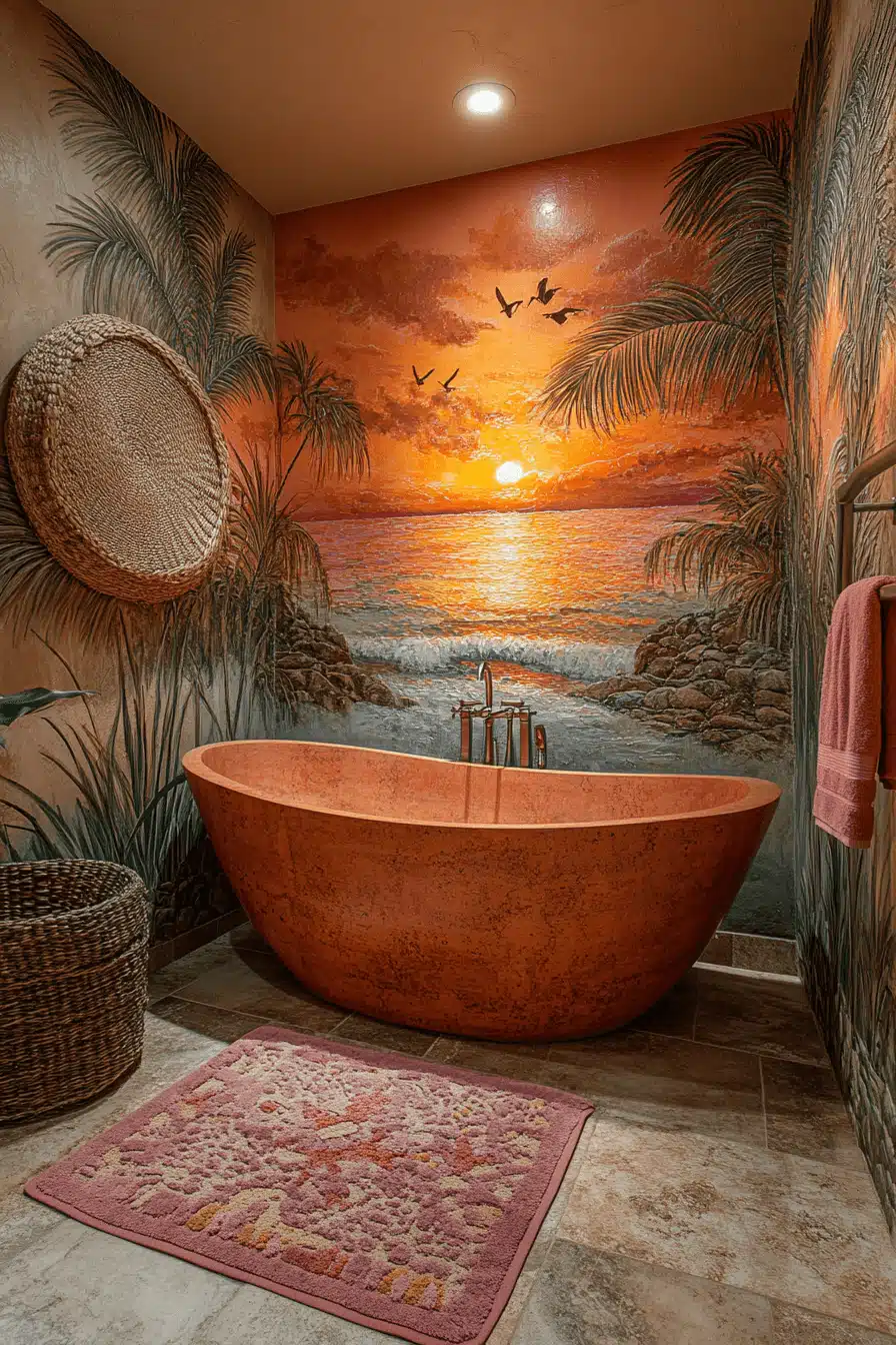 tropical bathroom