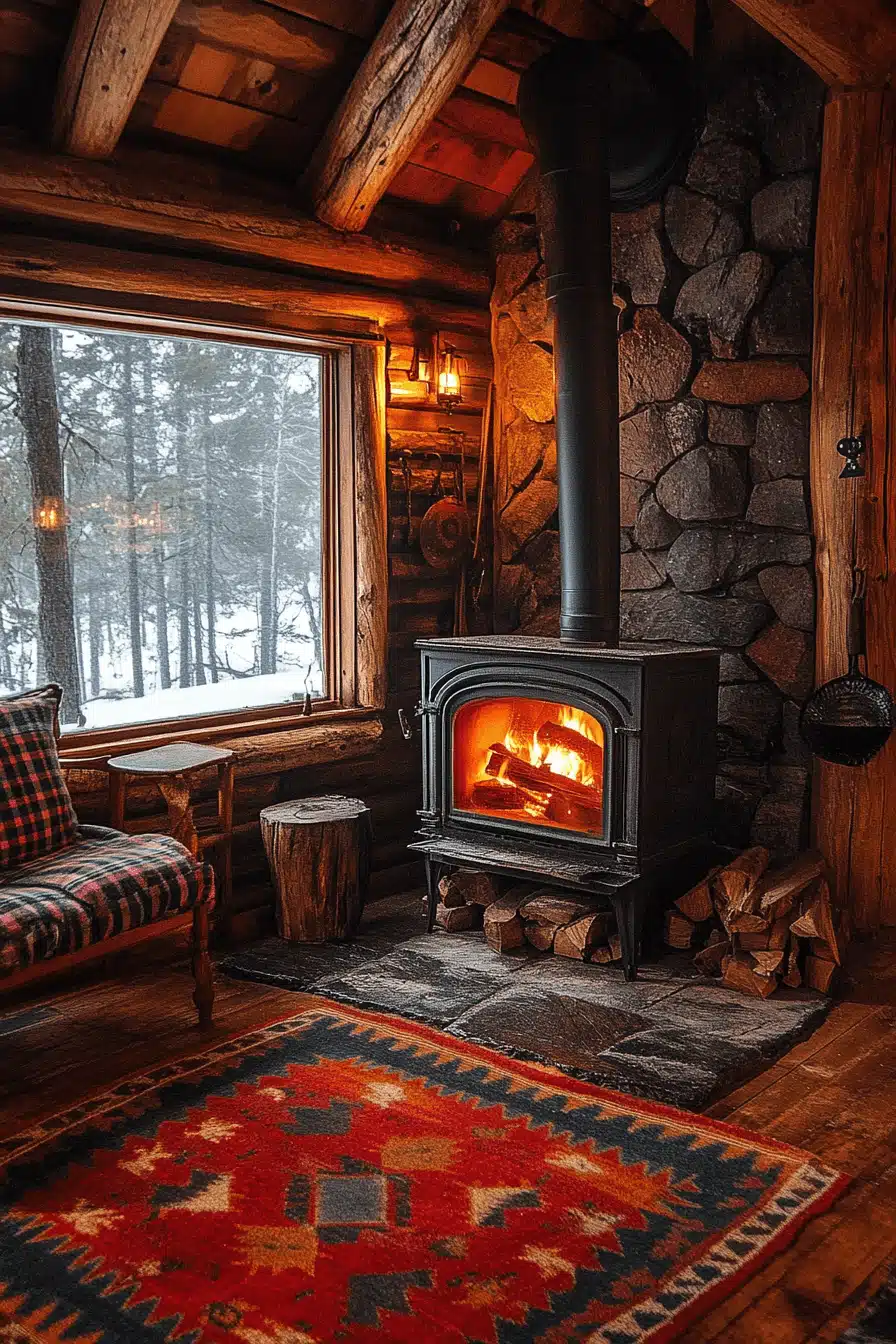 old cabin interior