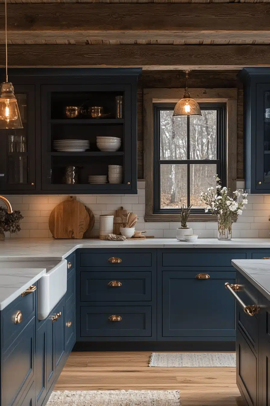 moody farmhouse kitchen