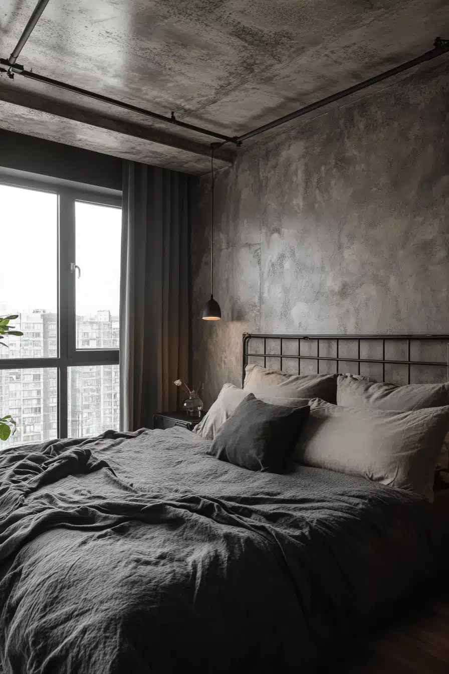 industrial bedroom design