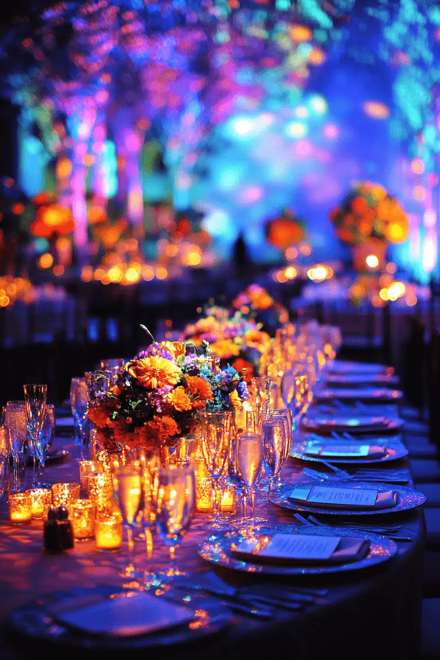 moody romantic wedding decor
