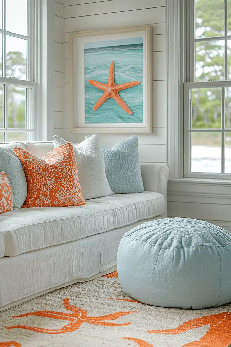 coastal cottage living room
