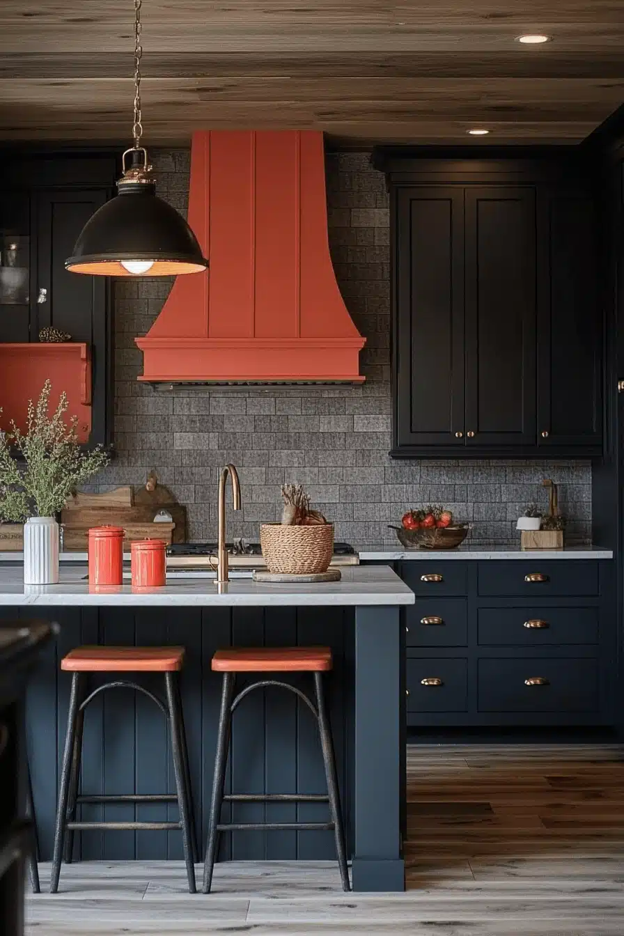 moody farmhouse kitchen