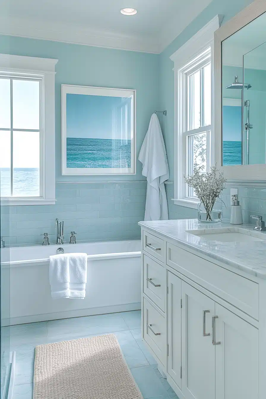 coastal cottage bathroom
