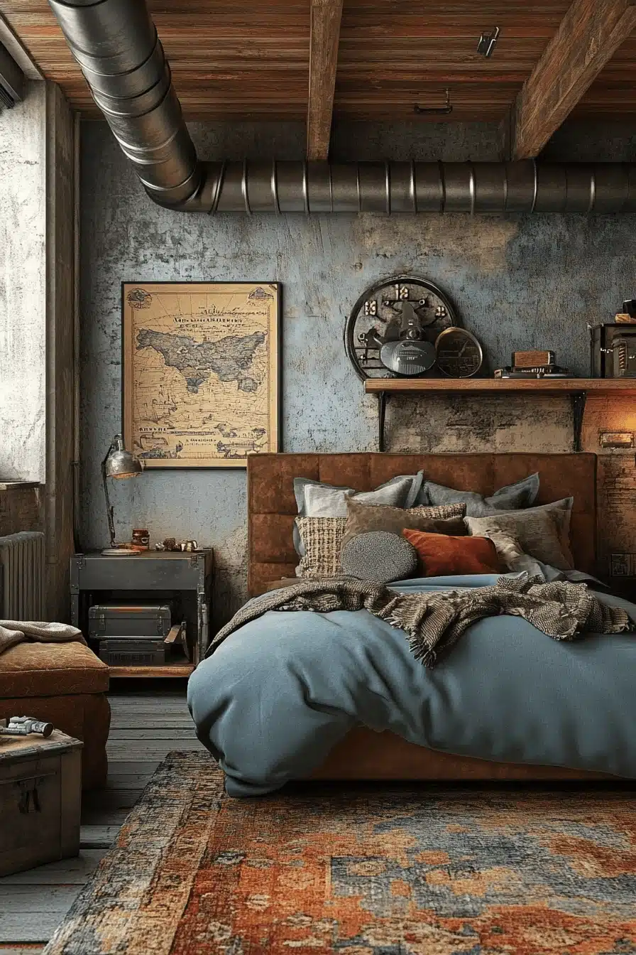 industrial bedroom design