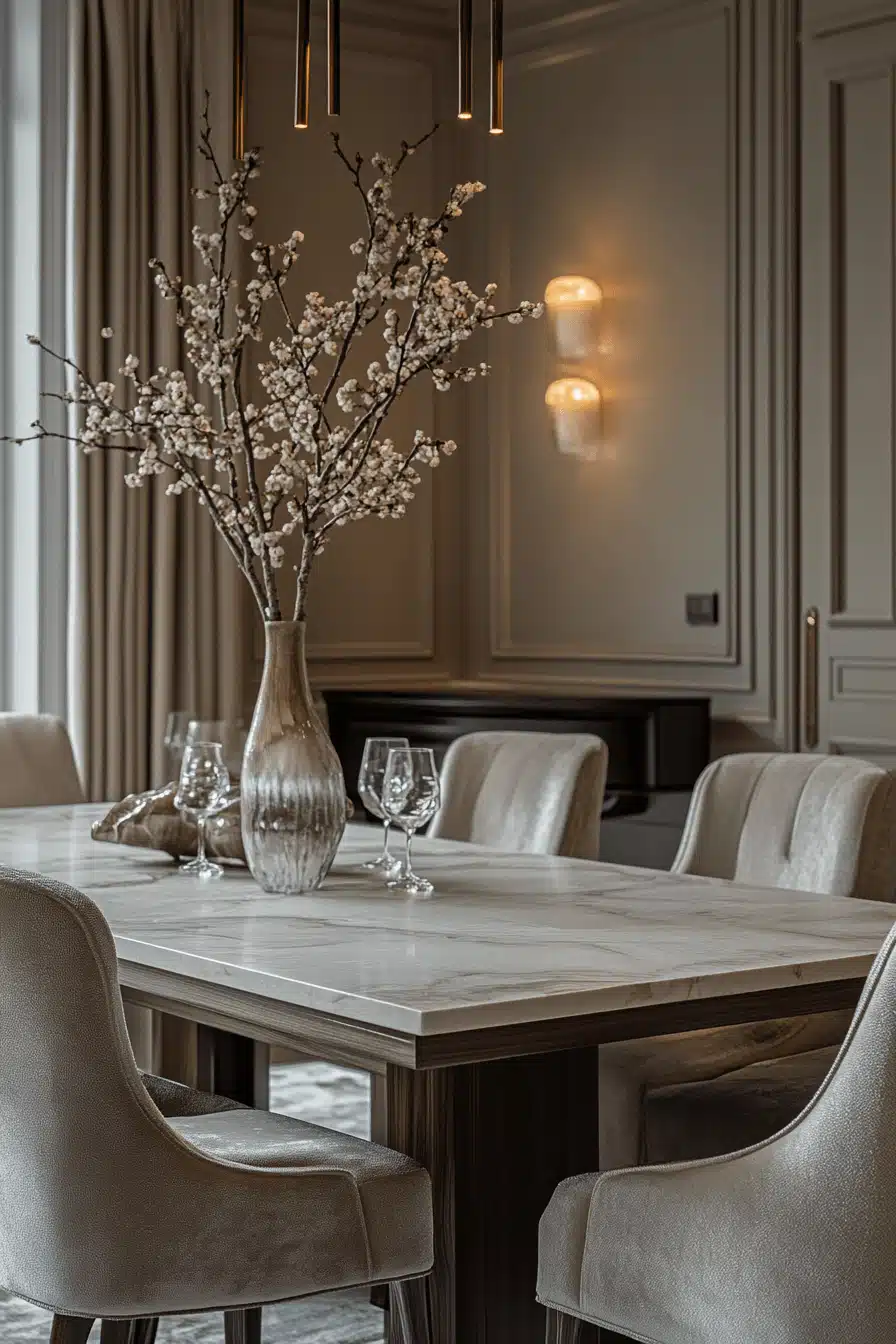 modern vintage dining room
