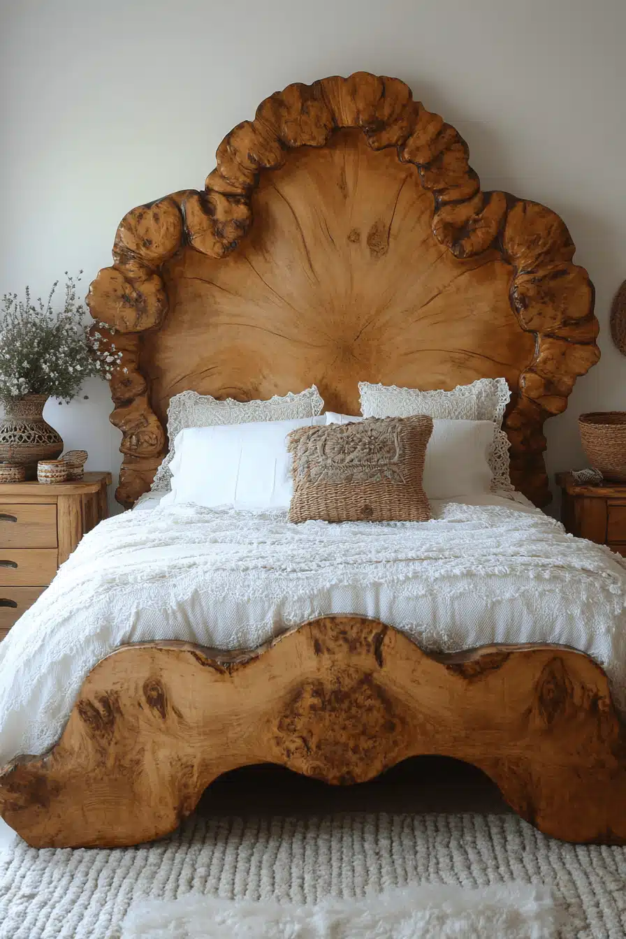 old cabin interior bedroom