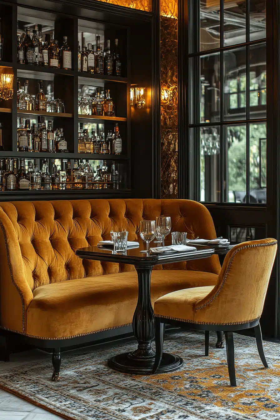 modern vintage dining room