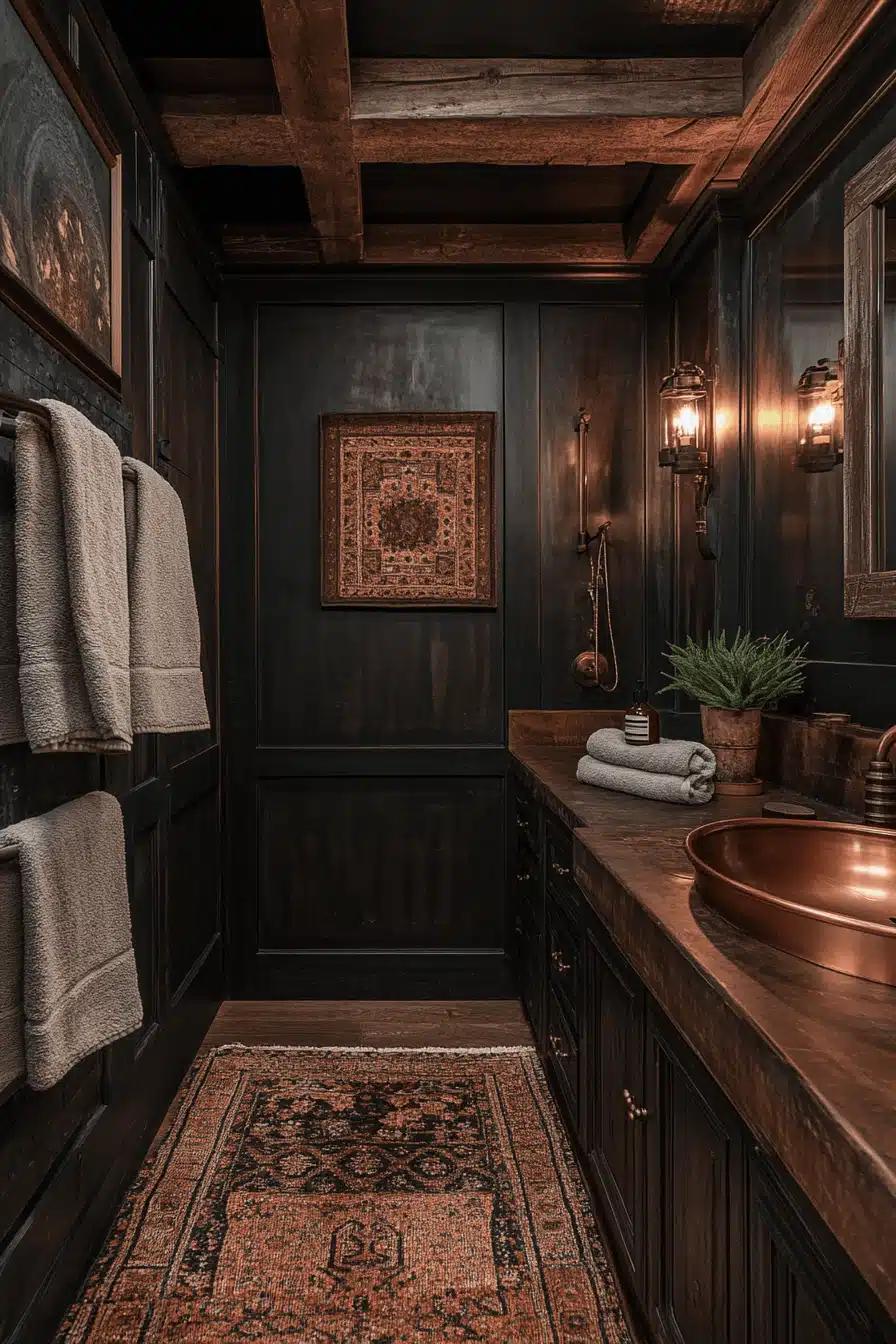 moody bathroom