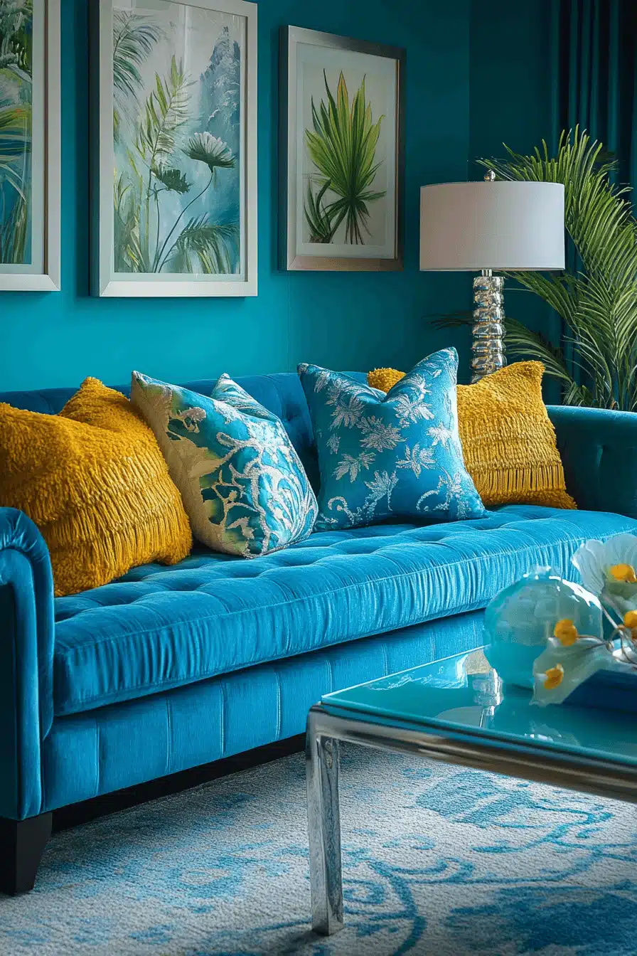 tropical living room