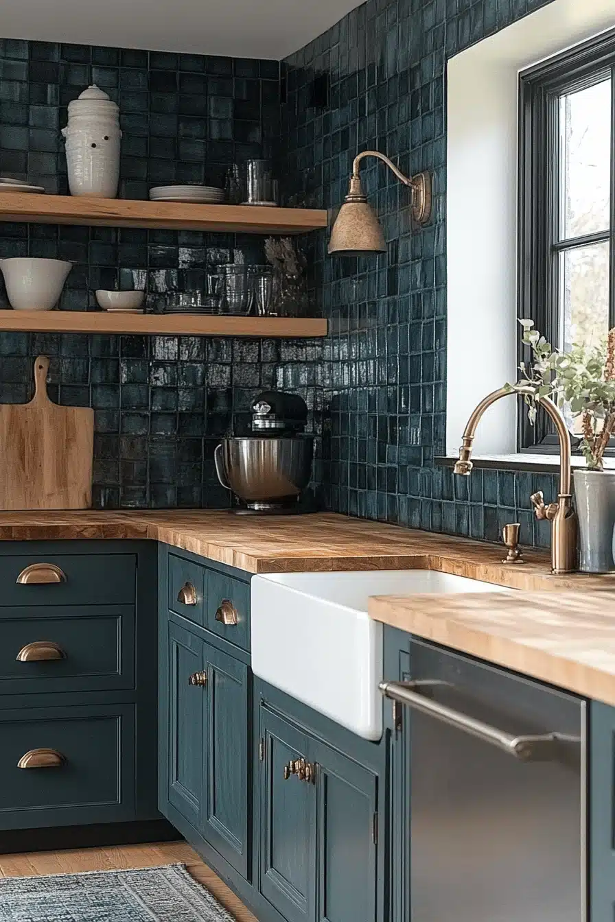 moody farmhouse kitchen