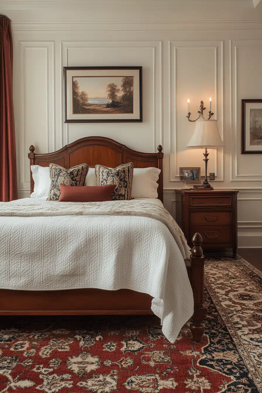 modern victorian bedroom