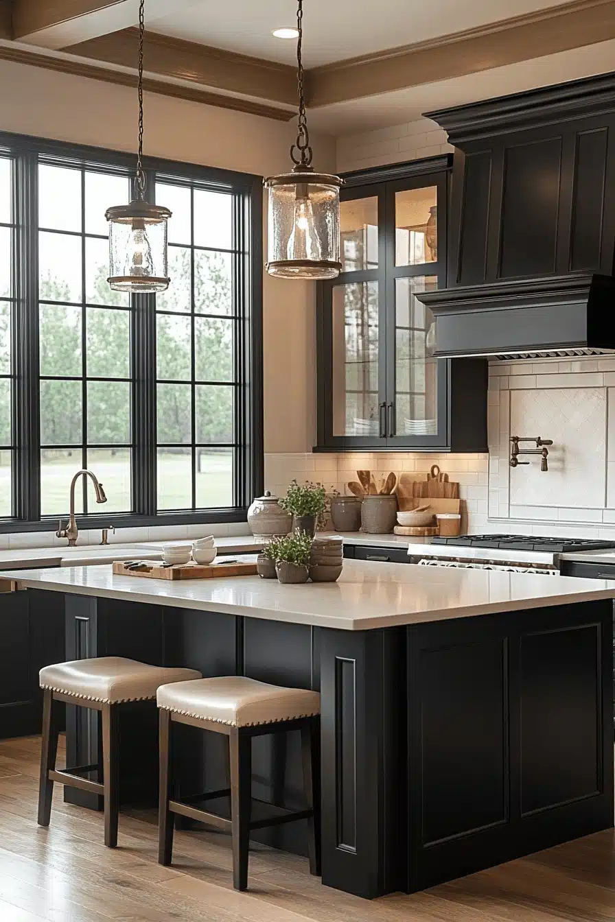 moody farmhouse kitchen