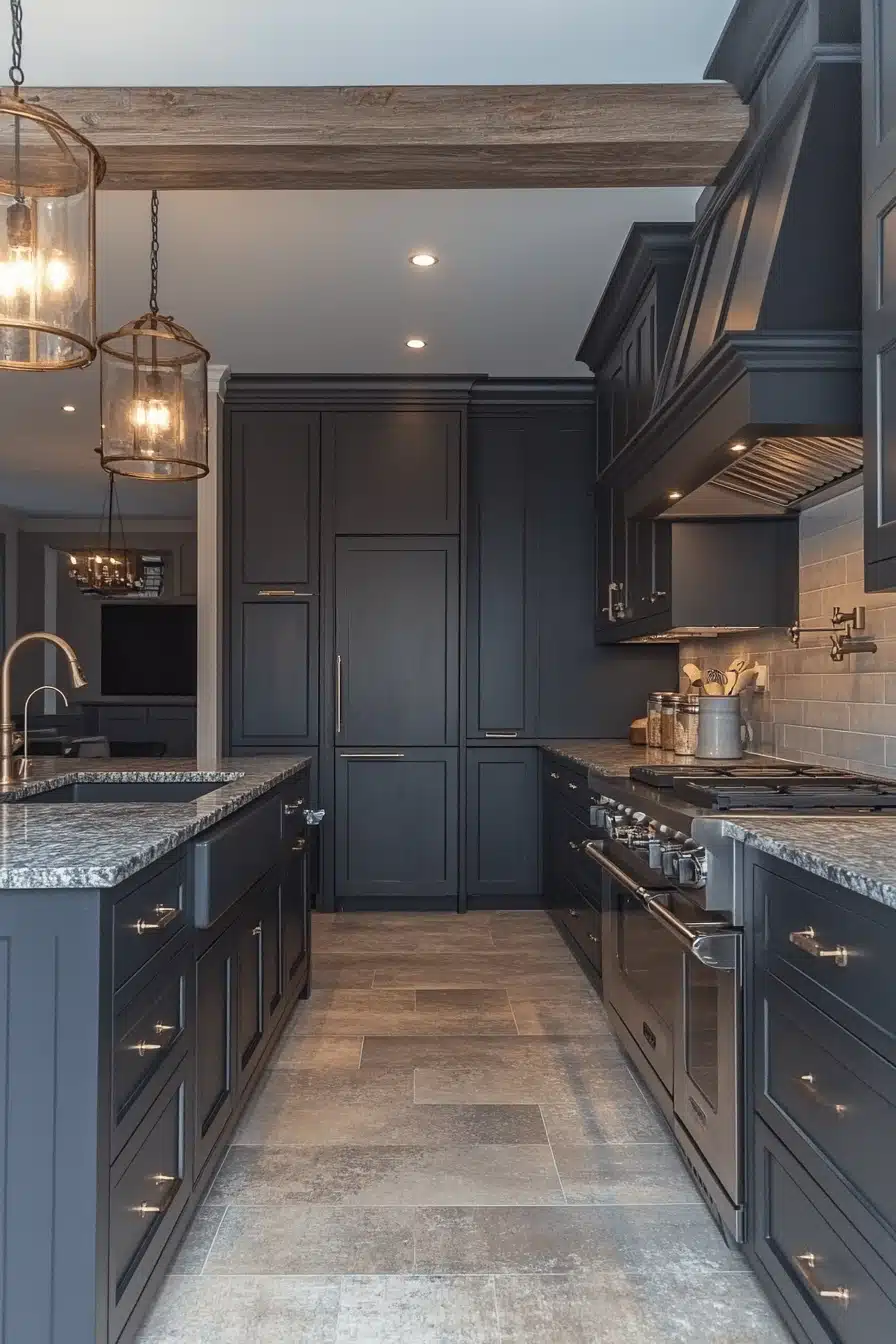 dark kitchen aesthetic