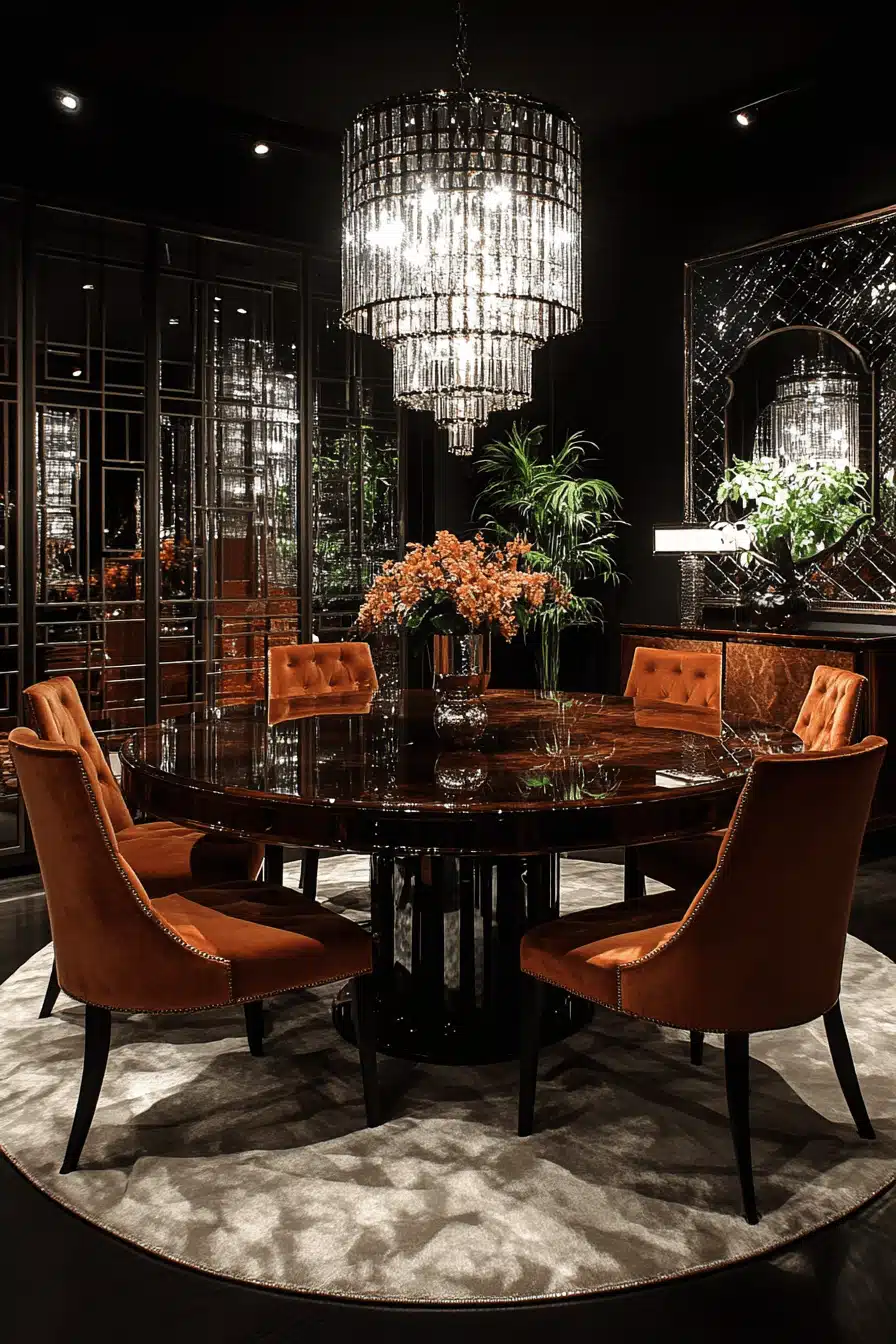 modern vintage dining room