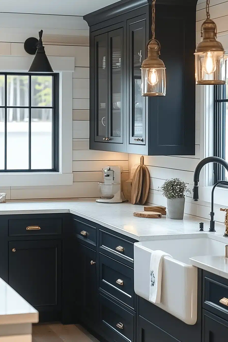 old cabin interior kitchen