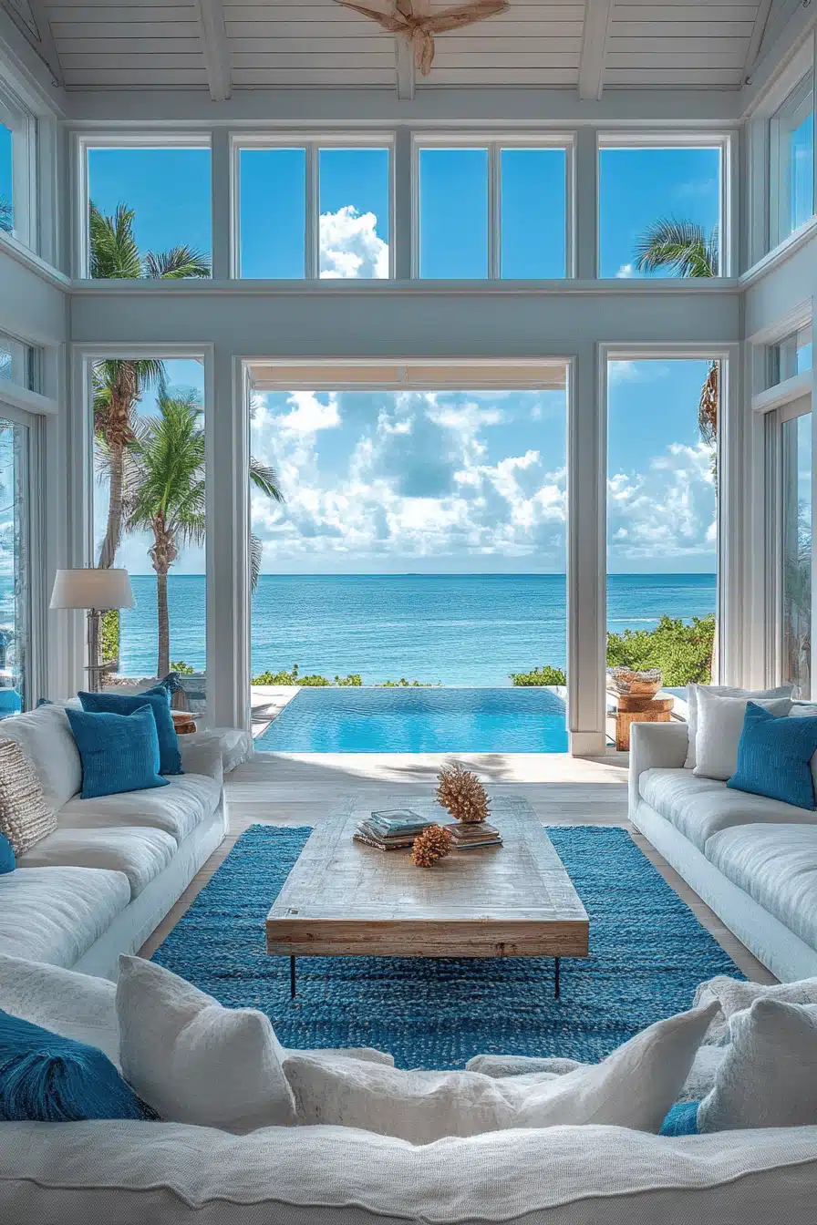 tropical living room