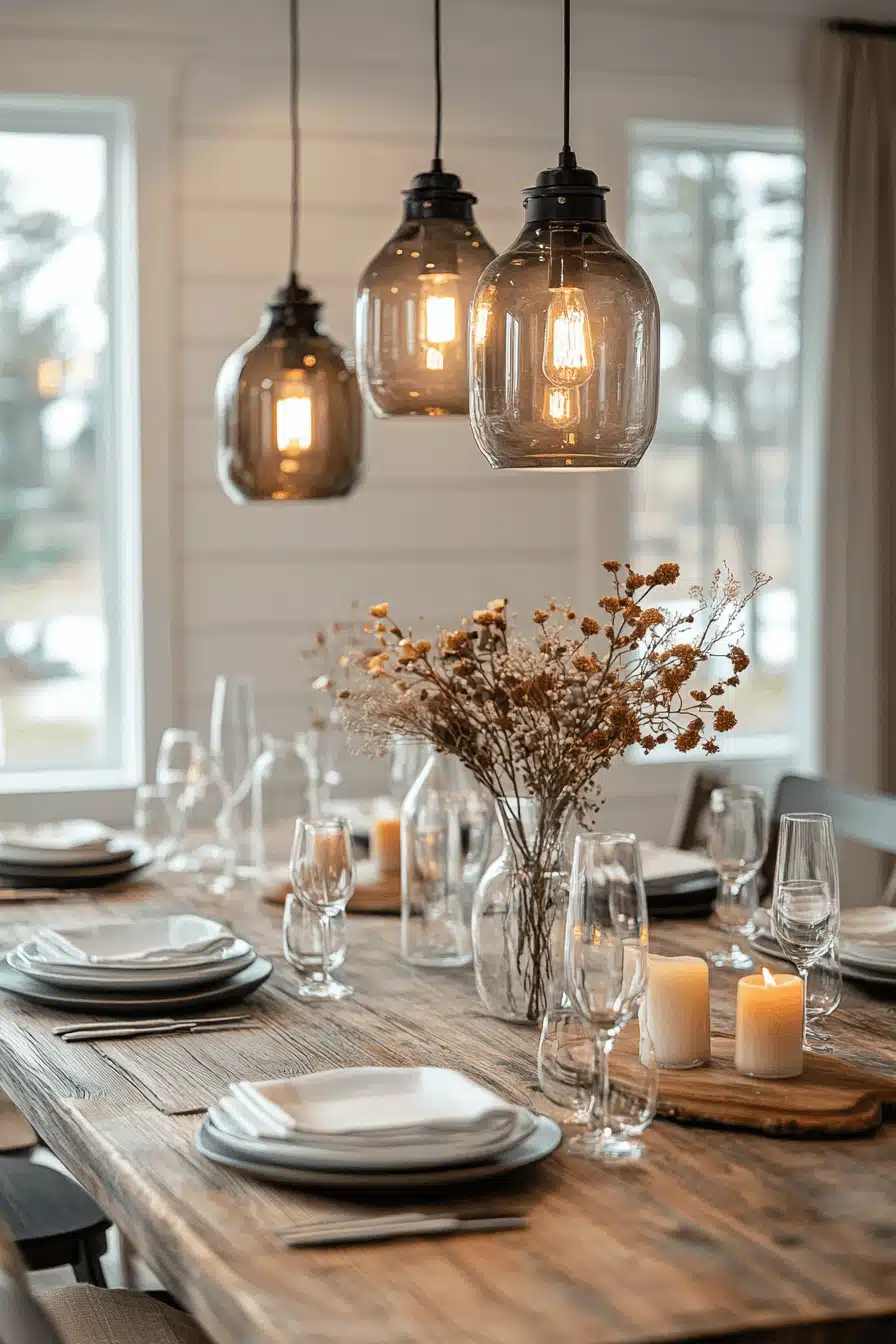 modern vintage dining room