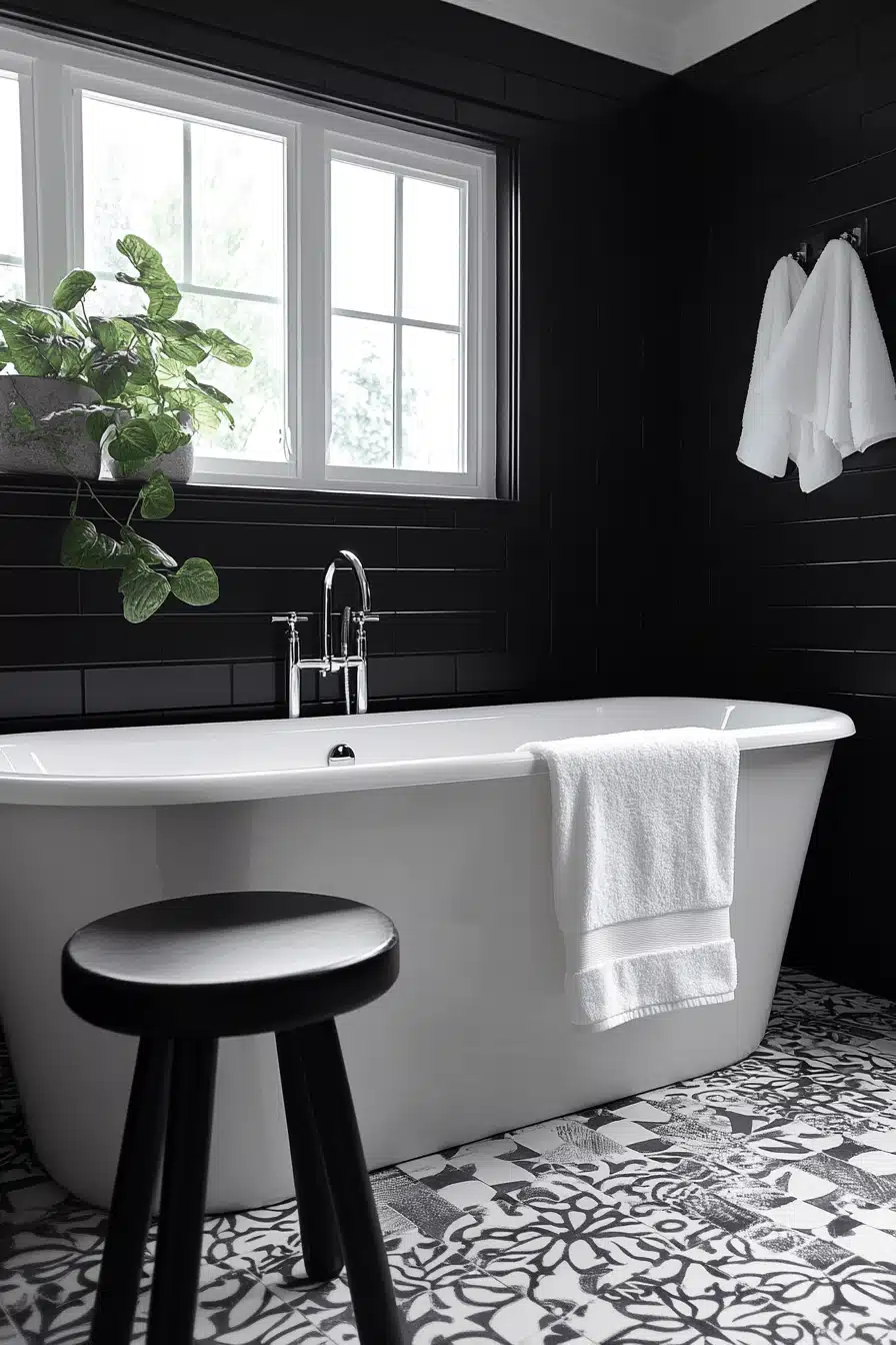 moody bathroom