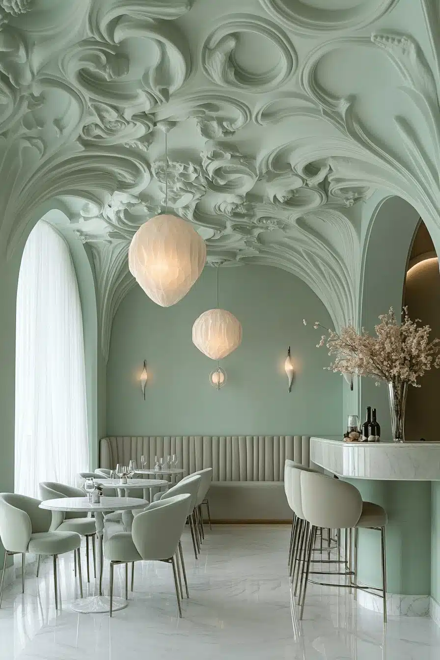 modern vintage dining room