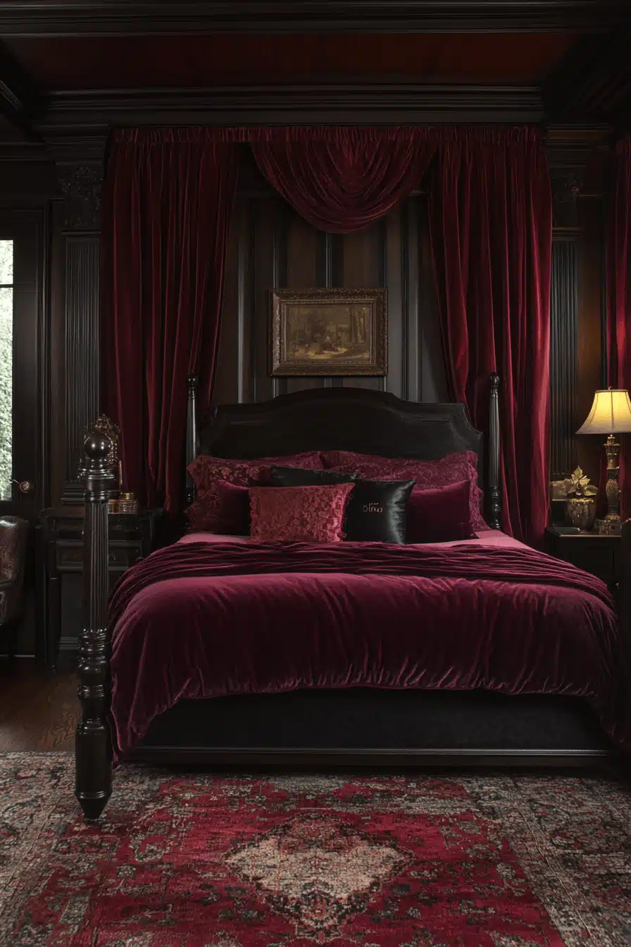 moody vintage bedroom