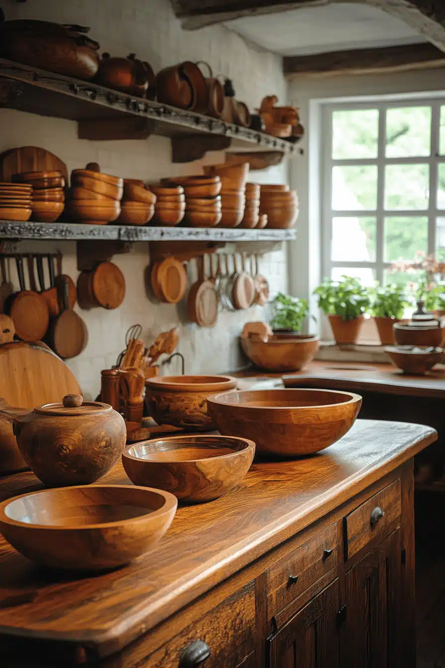 old cabin interior kitchen